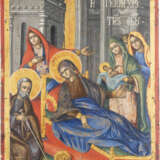 A LARGE DATED ICON SHOWING THE NATIVITY OF THE MOTHER OF GO - фото 1