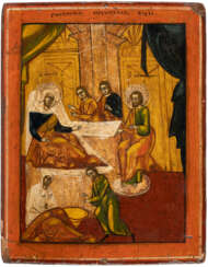 A LARGE ICON SHOWING THE NATIVITY OF THE MOTHER OF GOD Russ