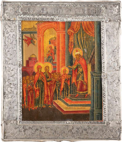 A SMALL ICON SHOWING THE ENTRY OF THE VIRGIN INTO THE TEMPL - photo 1