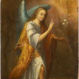 AN ICON SHOWING THE ARCHANGEL GABRIEL FROM AN ANNUNCIATION - photo 1