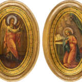 TWO LARGE ICONS SHOWING THE ANNUNCIATION Russian, 3rd quart - фото 1