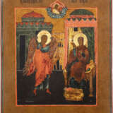A LARGE DOUBLE-SIDED ICON SHOWING THE ANNUNCIATION AND THE - Foto 1