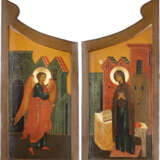 A LARGE PAIR OF ROYAL DOORS SHOWING THE ANNUNCIATION FROM A - фото 1