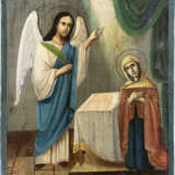 AN ICON SHOWING THE ANNUNCIATION Ukrainian, mid 19th centur - photo 1
