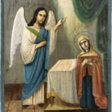 AN ICON SHOWING THE ANNUNCIATION Ukrainian, mid 19th centur - Foto 1