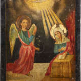 AN ICON SHOWING THE ANNUNCIATION Greek, 19th century Oil on - фото 1