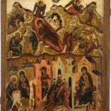 A MONUMENTAL ICON SHOWING THE NATIVITY OF CHRIST FROM A CHU - photo 1