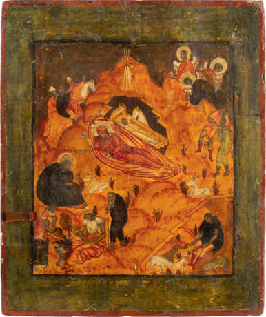 AN ICON SHOWING THE NATIVITY OF CHRIST Russian, 18th centur - photo 1