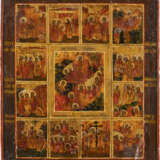 A FEAST DAY ICON Russian, 19th century Tempera on wood pane - Foto 1