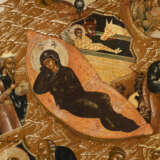 A LARGE ICON SHOWING THE NATIVITY OF CHRIST Russian, 18th c - фото 6