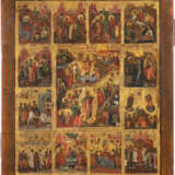 A SMALL ICON OF THE RESURRECTION AND DESCENT INTO HELL WITH - photo 1