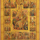 A VERY LARGE ICON SHOWING THE RESURRECTION AND THE DESCENT - photo 1