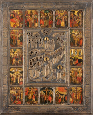 AN ICON SHOWING THE RESURRECTION OF CHRIST AND THE DESCENT - photo 1