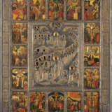 AN ICON SHOWING THE RESURRECTION OF CHRIST AND THE DESCENT - фото 1