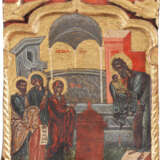 A FINE ICON SHOWING THE PRESENTATION TO THE TEMPLE FROM A C - Foto 1