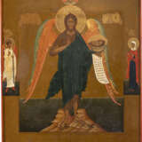 A VERY FINE ICON SHOWING ST. JOHN THE FORERUNNER AS ANGEL O - photo 1