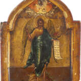 A SMALL ICON SHOWING ST. JOHN THE FORERUNNER AS ANGEL OF TH - photo 1