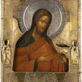 AN ICON SHOWING ST. JOHN THE FORERUNNER FROM A DEISIS WITH - photo 1