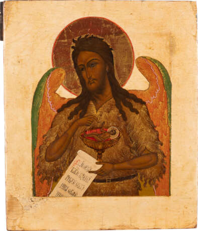 A VERY FINE ICON SHOWING ST. JOHN THE FORERUNNER FROM A DEI - photo 1