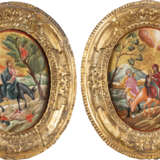 A RARE PAIR OF ICONS SHOWING THE FLIGHT INTO EGYPT AND THE - photo 1