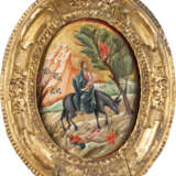 A RARE PAIR OF ICONS SHOWING THE FLIGHT INTO EGYPT AND THE - Foto 2