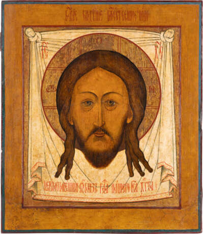 A LARGE ICON SHOWING THE MANDYLION Russian, 18th century Te - photo 1