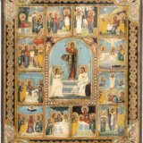 AN ICON SHOWING THE RESURRECTION OF CHRISTI WITHIN A SURROU - Foto 1