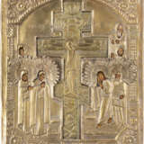 A STAUROTHEK ICON SHOWING THE CRUCIFIXION OF CHRIST WITH OK - photo 1