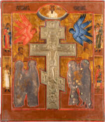 A LARGE STAUROTHEK ICON SHOWING THE CRUCIFIXION OF GOD Russ
