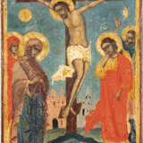 A LARGE ICON SHOWING THE CRUCIFIXION OF CHRIST Greek, early - photo 1