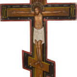 A CRUCIFIX Russian, mid 19th century Tempera on wood. The h - photo 1