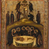 A LARGE ICON SHOWING THE DESCENT FROM THE CROSS AND THE ENT - photo 1