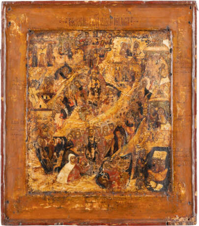 A FINE ICON SHOWING THE RESURRECTION AND THE DESCENT INTO H - photo 1