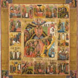 AN ICON OF THE RESURRECTION AND DESCENT INTO HELL WITHIN A - фото 1
