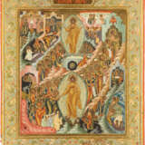A VERY FINE SIGNED AND DATED ICON SHOWING THE RESURRECTION - Foto 1