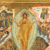 A VERY FINE SIGNED AND DATED ICON SHOWING THE RESURRECTION - Foto 2
