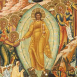 A VERY FINE SIGNED AND DATED ICON SHOWING THE RESURRECTION - Foto 3