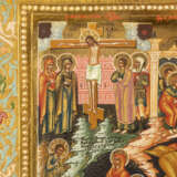 A VERY FINE SIGNED AND DATED ICON SHOWING THE RESURRECTION - photo 6