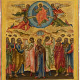 AN ICON SHOWING THE ASCENSION OF CHRIST Russian, 19th centu - Foto 1