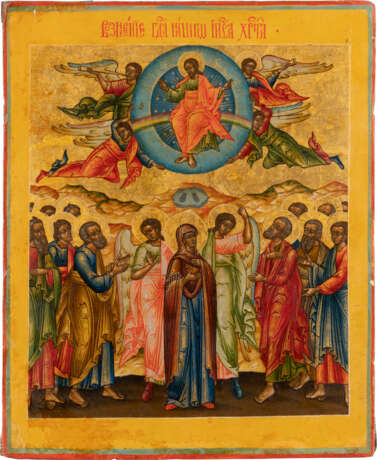 AN ICON SHOWING THE ASCENSION OF CHRIST Russian, 19th centu - photo 1