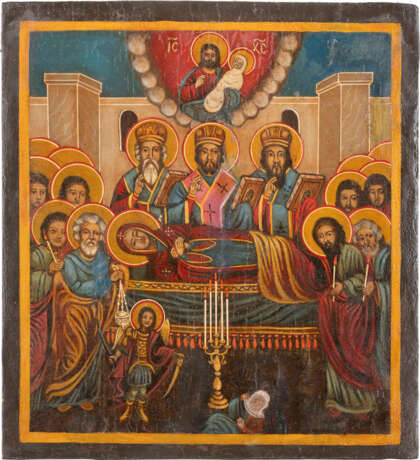 A LARGE ICON SHOWING THE DORMITION OF THE MOTHER OF GOD Bul - photo 1