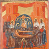 A FINE ICON SHOWING THE DORMITION OF THE MOTHER OF GOD FROM - Foto 1