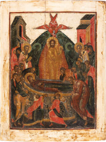 A MONUMENTAL ICON SHOWING THE DORMITION OF THE MOTHER OF GO - photo 1