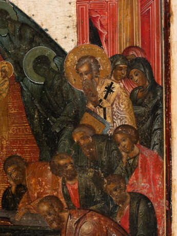 A MONUMENTAL ICON SHOWING THE DORMITION OF THE MOTHER OF GO - photo 4