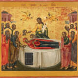 A LARGE ICON SHOWING THE DORMITION OF THE MOTHER OF GOD AFT - фото 1