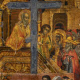 A VERY RARE AND VERY FINE ICON SHOWING THE PROCESSION OF TH - Foto 3