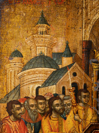 A VERY RARE AND VERY FINE ICON SHOWING THE PROCESSION OF TH - Foto 7