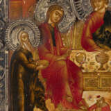 A VERY FINE ICON SHOWING THE OLD TESTAMENT TRINITY WITH A S - photo 4