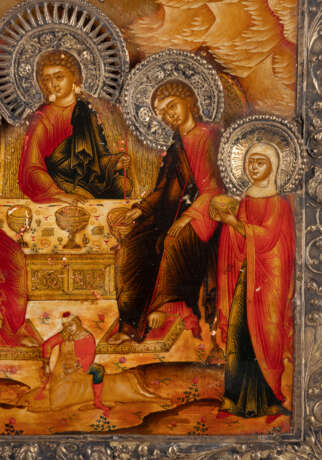 A VERY FINE ICON SHOWING THE OLD TESTAMENT TRINITY WITH A S - фото 5