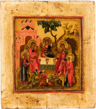 AN ICON SHOWING THE OLD TESTAMENT TRINITY Russian, circa 18 - photo 1